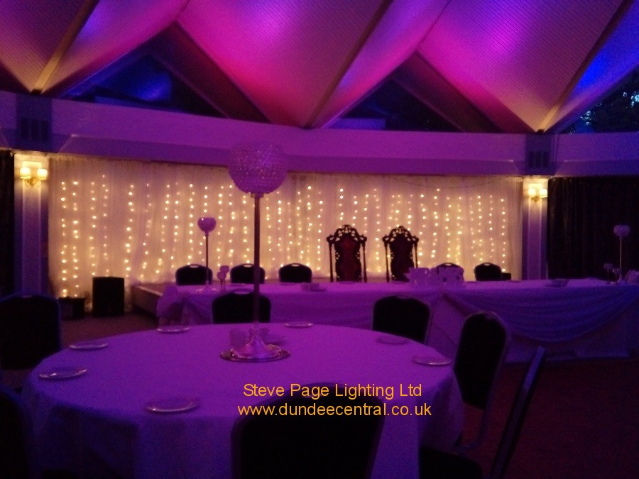 wedding lighting in pitlochry atholl palace